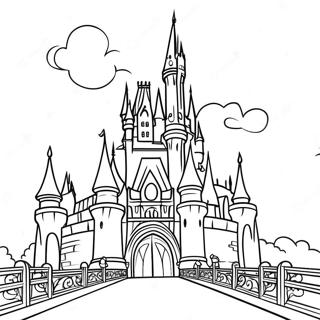 Pagina Da Colorare Del Magico Castello Disney 2222-1823