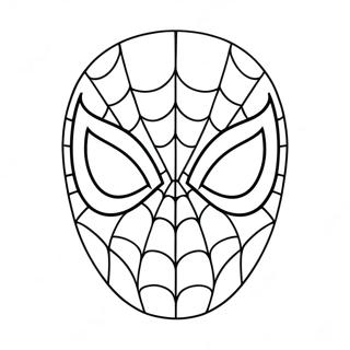 Pagina Da Colorare Della Maschera Di Spiderman 22264-20557