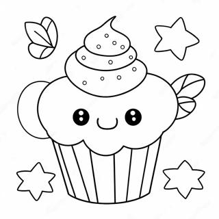 Adorabile Disegno Da Colorare Di Cupcake 22694-20903