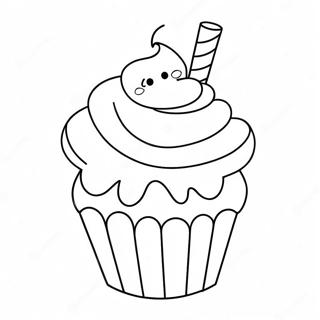 Adorabile Disegno Da Colorare Di Cupcake 22694-20904