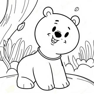 Disegno Da Colorare Di Winnie The Pooh Con Un Grande Sorriso 22744-20934