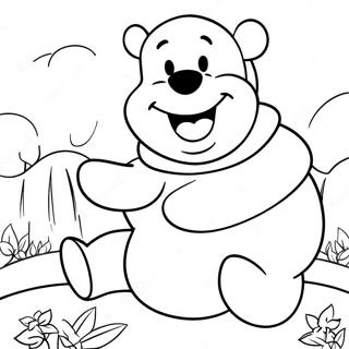 Disegno Da Colorare Di Winnie The Pooh Con Un Grande Sorriso 22744-20935