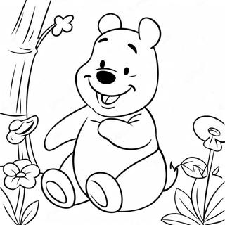 Disegno Da Colorare Di Winnie The Pooh Con Un Grande Sorriso 22744-20936