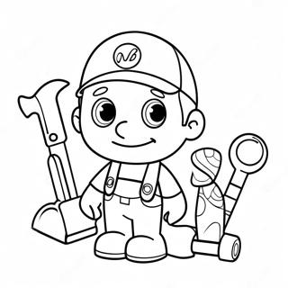 Pagina Da Colorare Di Handy Manny Con Gli Attrezzi 22804-20982