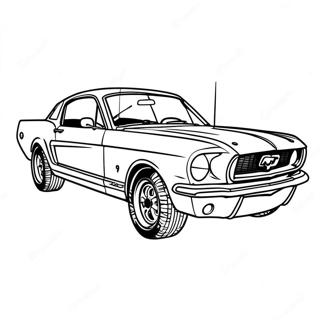 Pagina Da Colorare Della Ford Mustang Auto Da Corsa 22874-21039