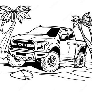 Pagina Da Colorare Ford Raptor In Azione 23004-21141