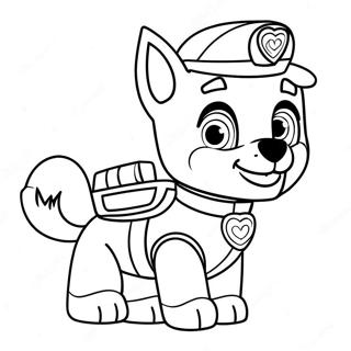 Pagina Da Colorare San Valentino Della Paw Patrol 23053-21180