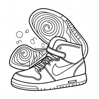 Pagina Da Colorare Design Sneakers Cool 232-190