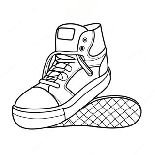 Pagina Da Colorare Design Sneakers Cool 232-191