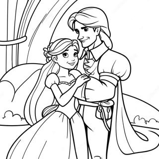 Rapunzel E Flynn Pagine Da Colorare