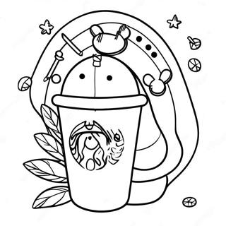 Starbucks Kawaii Pagine Da Colorare