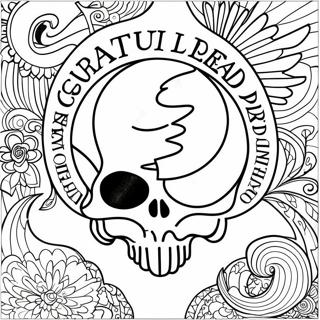 Pagina Da Colorare Del Logo Dei Grateful Dead 23513-21717