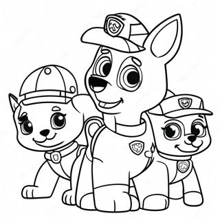 Pagina Da Colorare Del Ringraziamento Della Paw Patrol 23553-21580