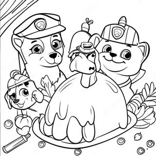 Pagina Da Colorare Del Ringraziamento Della Paw Patrol 23553-21751