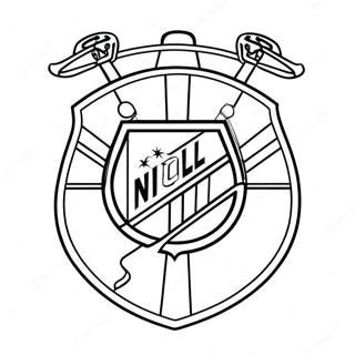 Pagina Da Colorare Del Logo Nhl 23683-21854