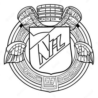 Pagina Da Colorare Del Logo Nhl 23683-21855