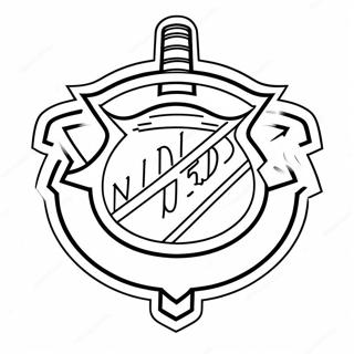 Pagina Da Colorare Del Logo Nhl 23683-21856