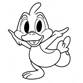 Daffy Duck In Una Posa Divertente Da Colorare 23814-21961