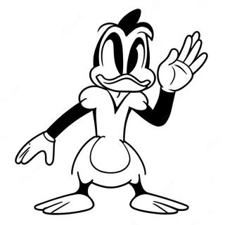 Daffy Duck In Una Posa Divertente Da Colorare 23814-21962