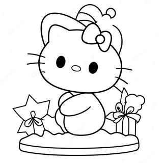 Pagina Da Colorare Di Buon Natale Hello Kitty 23873-22008