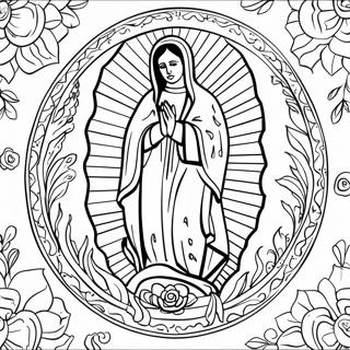 Nostra Signora Di Guadalupe Pagine Da Colorare