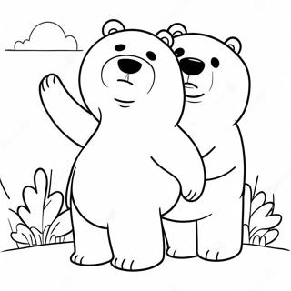 Pagina Da Colorare Di We Bare Bears 24073-22167