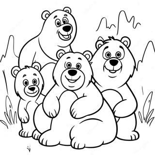 Pagina Da Colorare Di Brother Bear E Amici 24084-22177