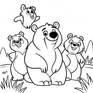 Pagina Da Colorare Di Brother Bear E Amici 24084-22179