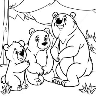 Pagina Da Colorare Di Brother Bear E Amici 24084-22180