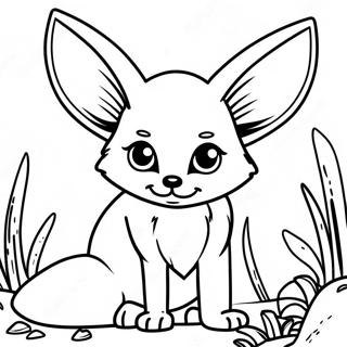 Volpe Fennec Pagine Da Colorare