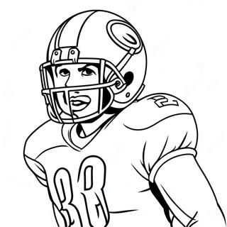 Giocatore Di Football Wide Receiver Pagine Da Colorare