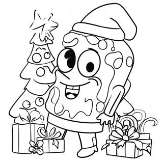 Pagina Da Colorare Di Spongebob Per Natale 2482-2018