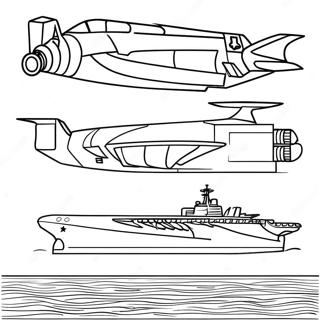 Pagina Da Colorare Della Portaerei Militare 25096-22972