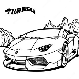 Lamborghini Hot Wheels Pagine Da Colorare