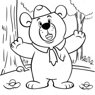 Pagina Da Colorare Di Yogi Bear 25215-23064