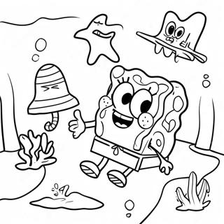 Pagina Da Colorare Dellavventura Sottomarina Di Spongebob E Patrick 25366-23188