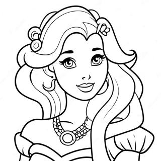 Pagina Da Colorare Principessa Disney Tatuata 25585-23546