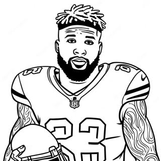 Pagina Da Colorare Odell Beckham Jr 25625-23578