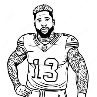 Pagina Da Colorare Odell Beckham Jr 25625-23580