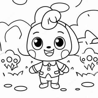 Pagina Da Colorare Di Animal Crossing 2562-2090