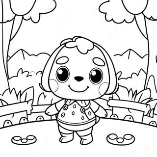 Pagina Da Colorare Di Animal Crossing 2562-2092