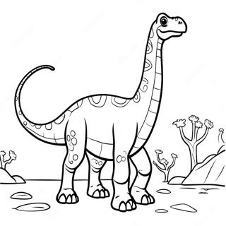 Pagina Da Colorare Di Un Brachiosaurus 26006-23874