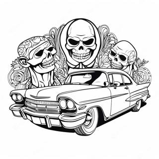 Pagina Da Colorare Di Un Lowrider Chicano 26146-23987