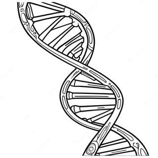 Pagina Da Colorare Di Un Filamento Di Dna Colorato 26187-24021