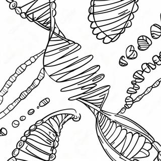 Pagina Da Colorare Di Un Filamento Di Dna Colorato 26187-24022