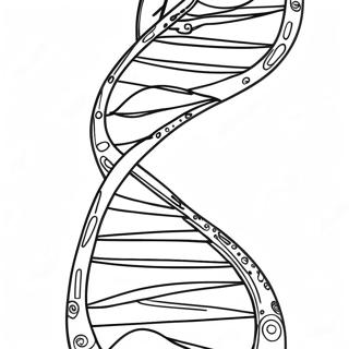 Pagina Da Colorare Di Un Filamento Di Dna Colorato 26187-24023