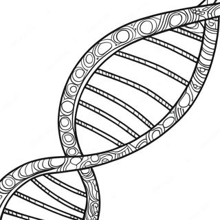 Pagina Da Colorare Di Un Filamento Di Dna Colorato 26187-24024