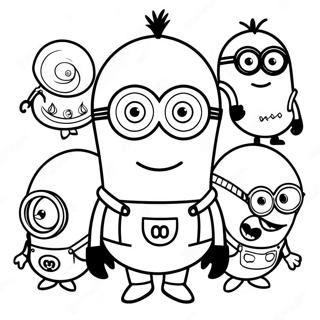 Pagina Da Colorare Dei Personaggi Minion 26277-24095