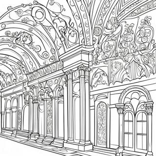 Pagina Da Colorare Di Architettura Elegante Del Rinascimento 26332-24133