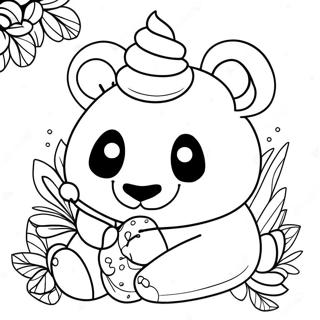 Pagina Da Colorare Del Panda Unicorno 26552-24298